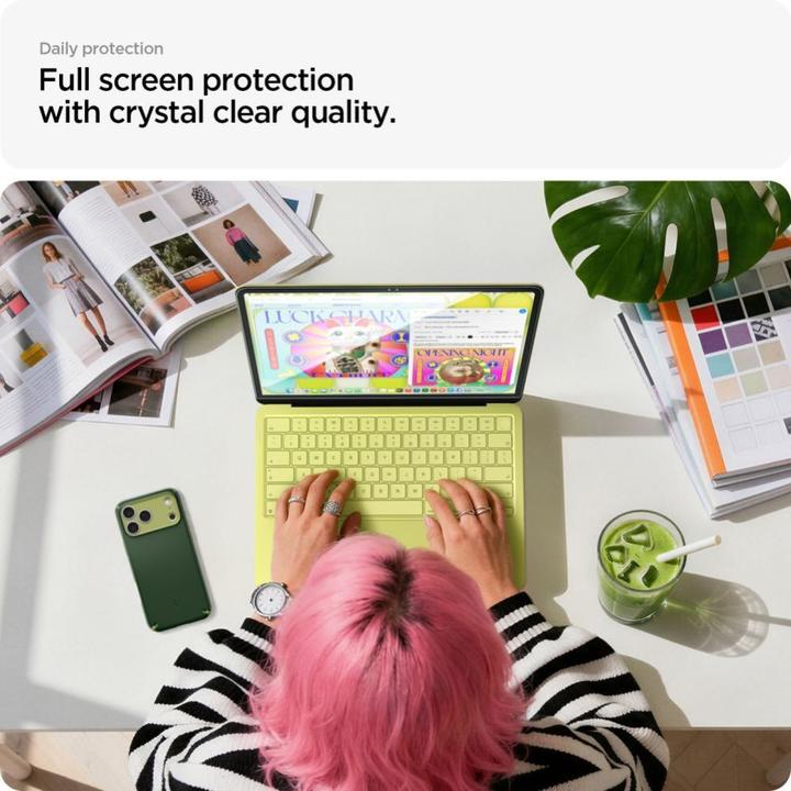 Produktbild Spigen - Glas.tR Slim (AGL11669) - MacBook Neo 13" - Black (13", Apple)