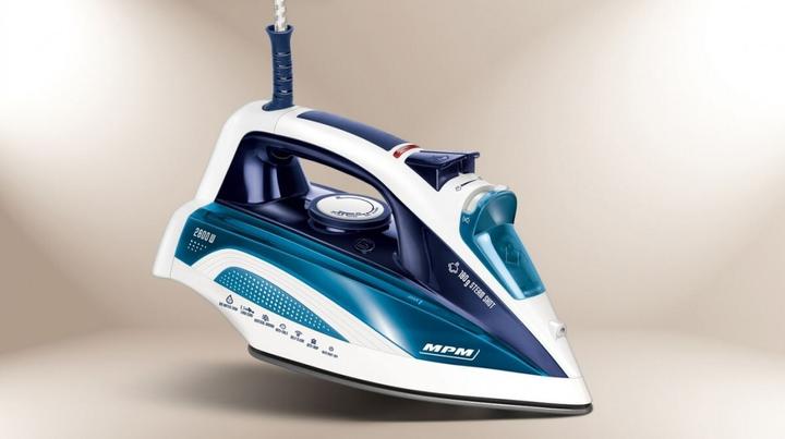 Image du produit MPM MZE-21/NS Fer à vapeur 2800 watts bleu (2800 W, 180 g/min)