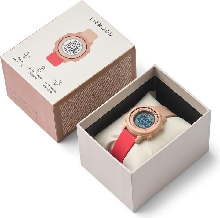 Actual product image Liewood Sussi Armbanduhr, Watermelon multi mix (34 mm)