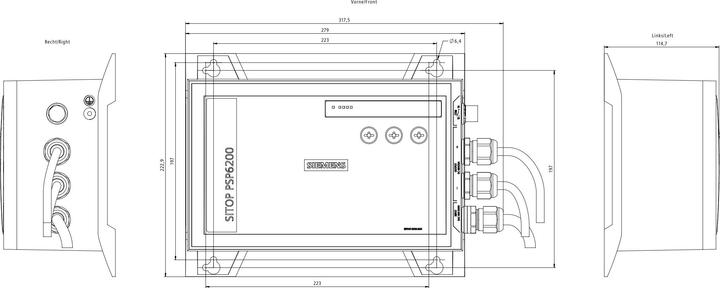 Produktbild Siemens 6EP34470SH003AV0 Stromversorgung 48 V 20 A 960 W Inhalt 1 St.