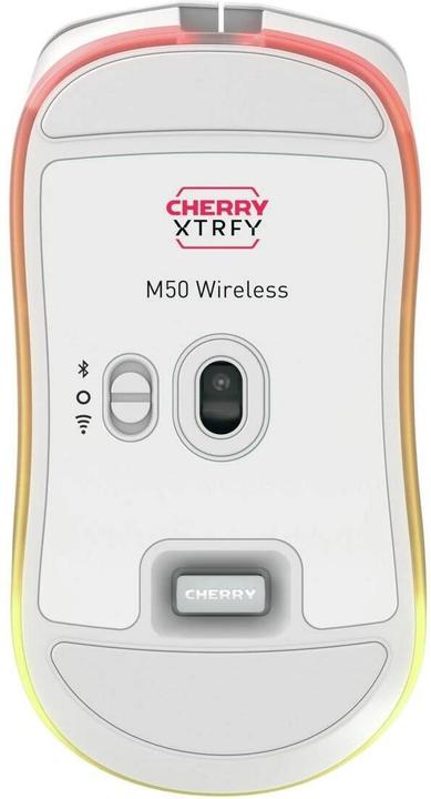 Produktbild CHERRY xtrfy M50 White Wireless Mouse (Kabellos, Kabelgebunden)