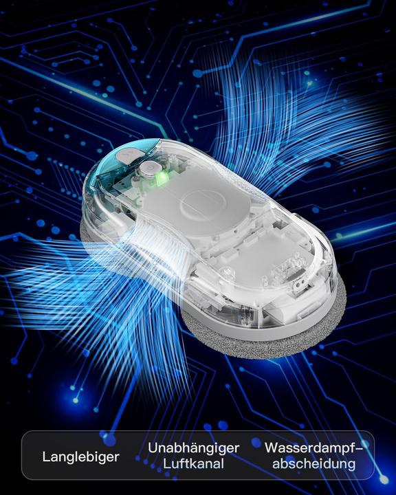 Produktbild Hixzap Fensterputzroboter mit Ultraschall-Wasserstrahl