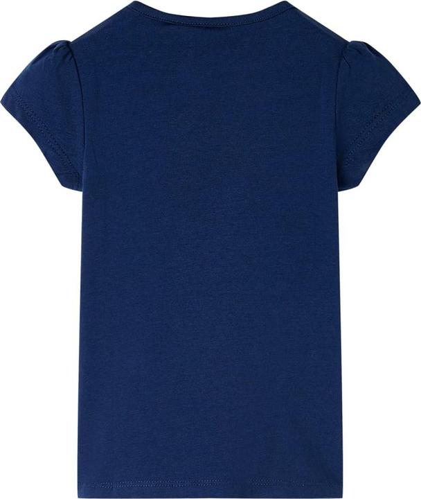 Image du produit vidaXL T-shirt enfant bleu marine 128,Matière : 95% coton. 5 (128)