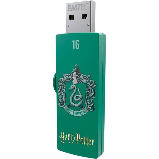 Emtec M730 Harry Potter Slytherin (16 GB, USB-A), Chiavetta USB, Verde