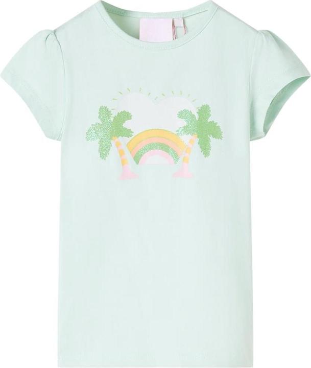 Produktbild vidaXL Kinder-T-Shirt Korallenrosa 128,Material: 95 % Baumwolle. 5 (128)