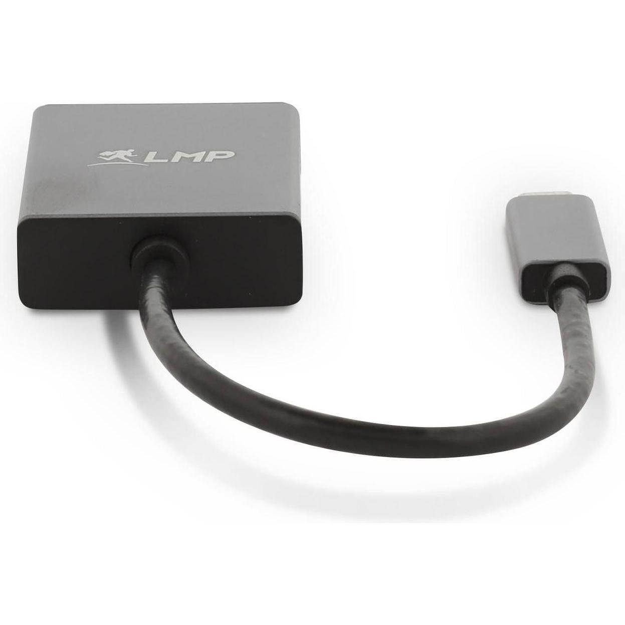 Thumbnail - LMP USB-C zu (VGA, 15 cm), Data + Video Adapter, Schwarz, Grau