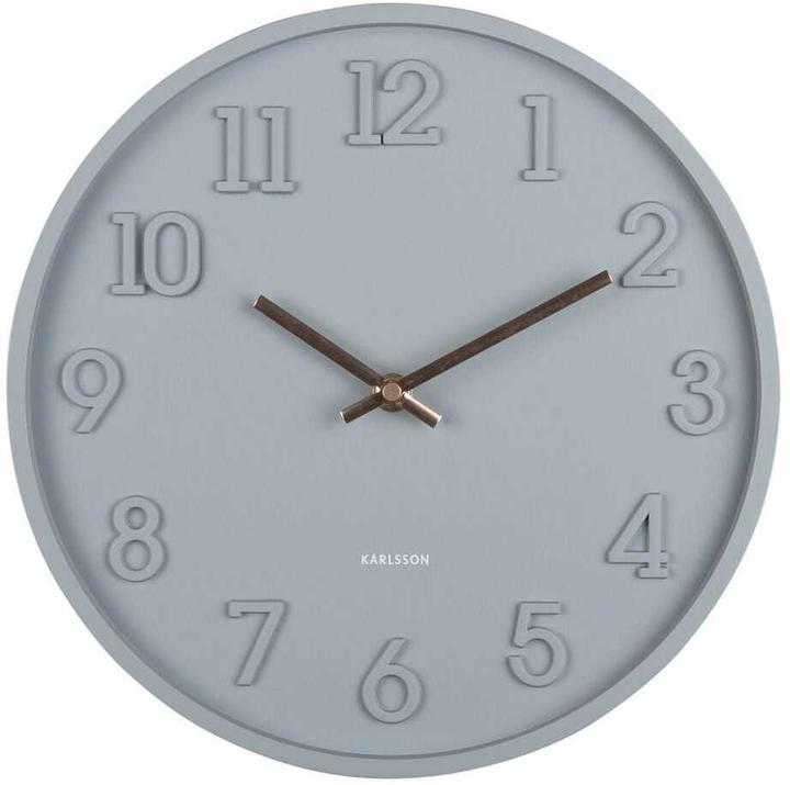 Produktbild Karlsson Wanduhr Calma 30 x 3.8cm, Dunkelgrau, Form: Rund (30 cm)