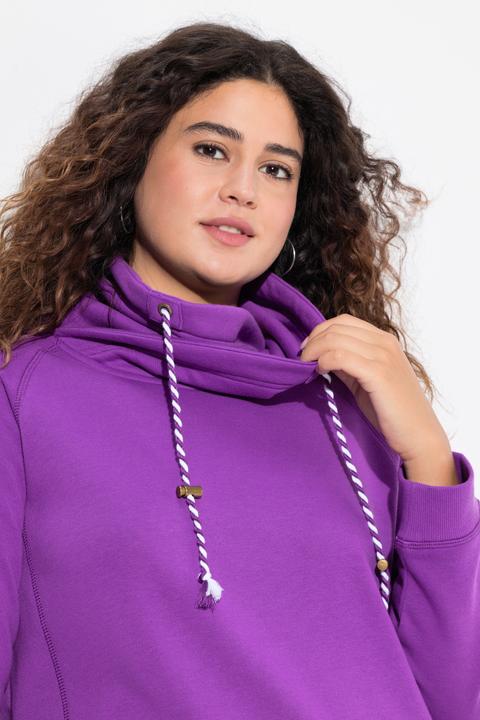 Produktbild Ulla Popken Sweatshirt, weiter Stehkragen, Taschen, Raglan-Langarm (54)