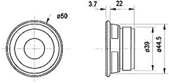 Actual product image Visaton Full range loudspeaker FRWS 5, 4 Ohm