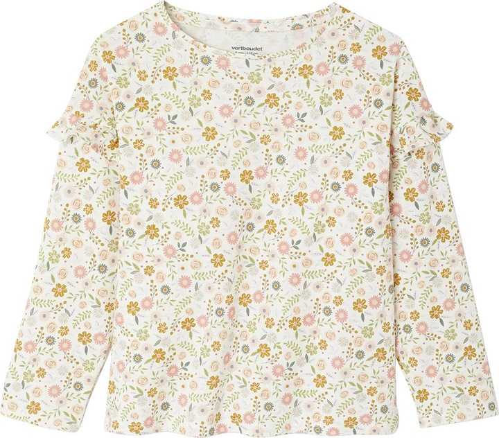 Image du produit Vertbaudet 2er-Pack Mädchen Schlafanzüge FLOWER POWER, lang & kurz, Recycling-Baumwolle (98)