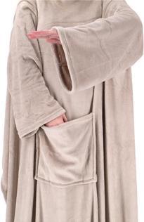 Actual product image Plaid with sleeves 150x200 Pumice Stone (150x200 cm)