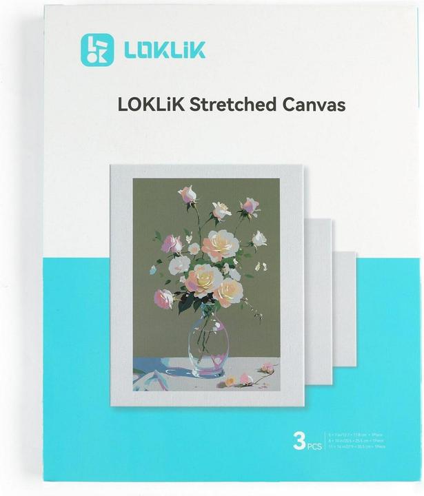 Actual product image Loklik Stretched Canvas set (28.60 x 12.70 cm)