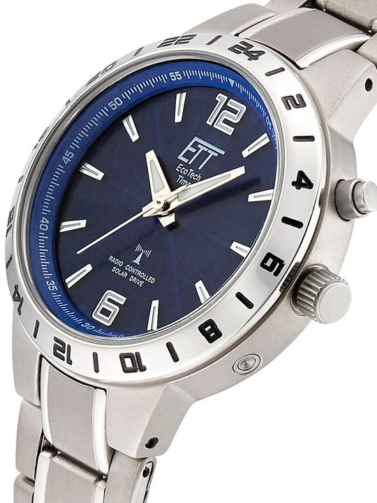 Actual product image ETT ELT-11447-31M Radio Controlled Solar Drive Basic Titanium Ladies Watch 32mm 5ATM (Radio-controlled clock, 32 mm)