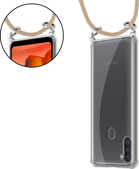 Produktbild Cadorabo TPU Handy Kette SILBER Cover