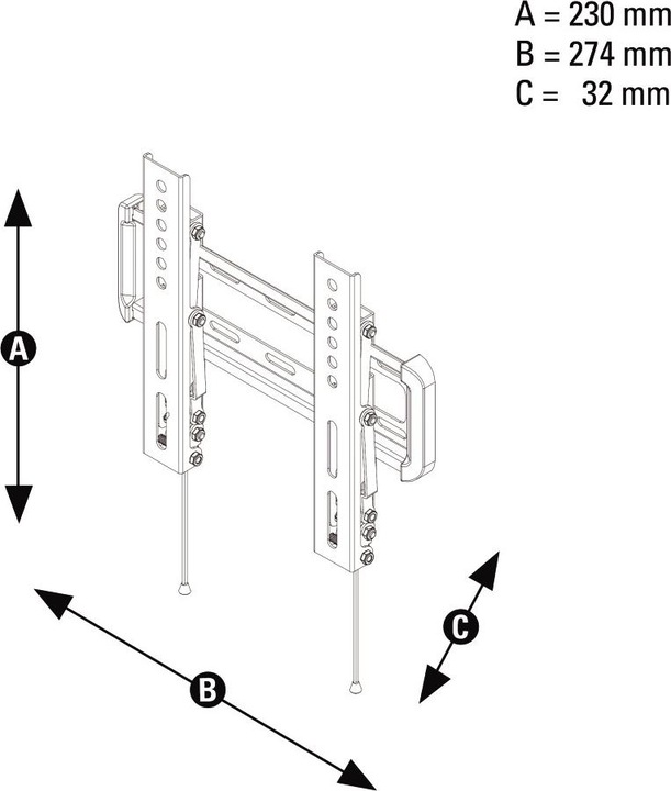 Immagine prodotto Hama Inclinazione (Muro, 46", 25 kg)