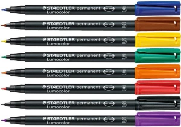 Image du produit Staedtler Lumocolor permanent (Multicolore, 0.40 mm, 8 x)