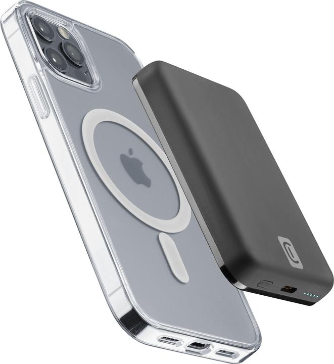 Immagine prodotto Cellularline Wireless power bank MAG 5000 Caricabatterie portatile compatibile con MagSafe Nero (5000 mAh, 7.50 W, 19.25 Wh)