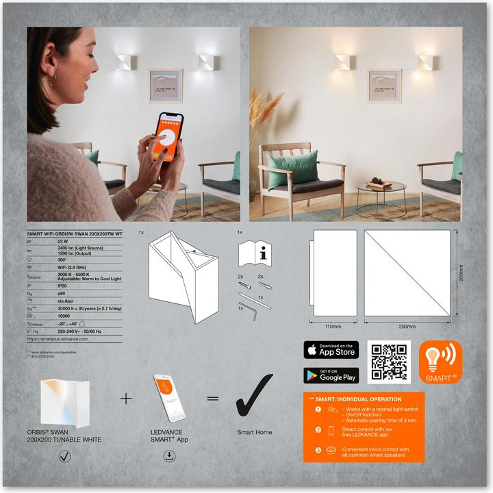 Produktbild Ledvance Smart+ Orbis Swan (1300 lm)