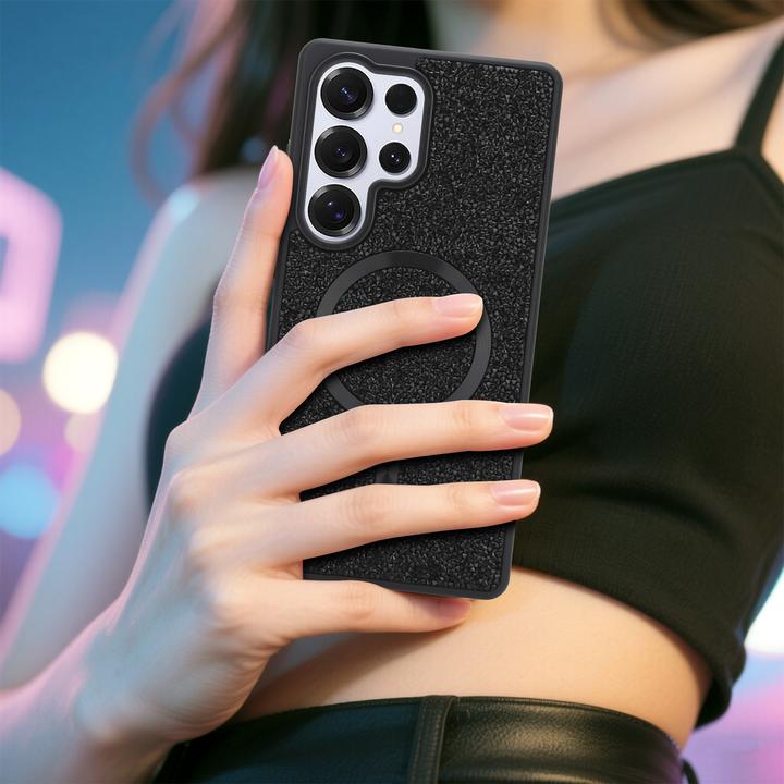 Actual product image Cadorabo Case for Samsung Galaxy S25 Ultra Glitter Sparkle Design (Samsung Galaxy S25 Ultra)