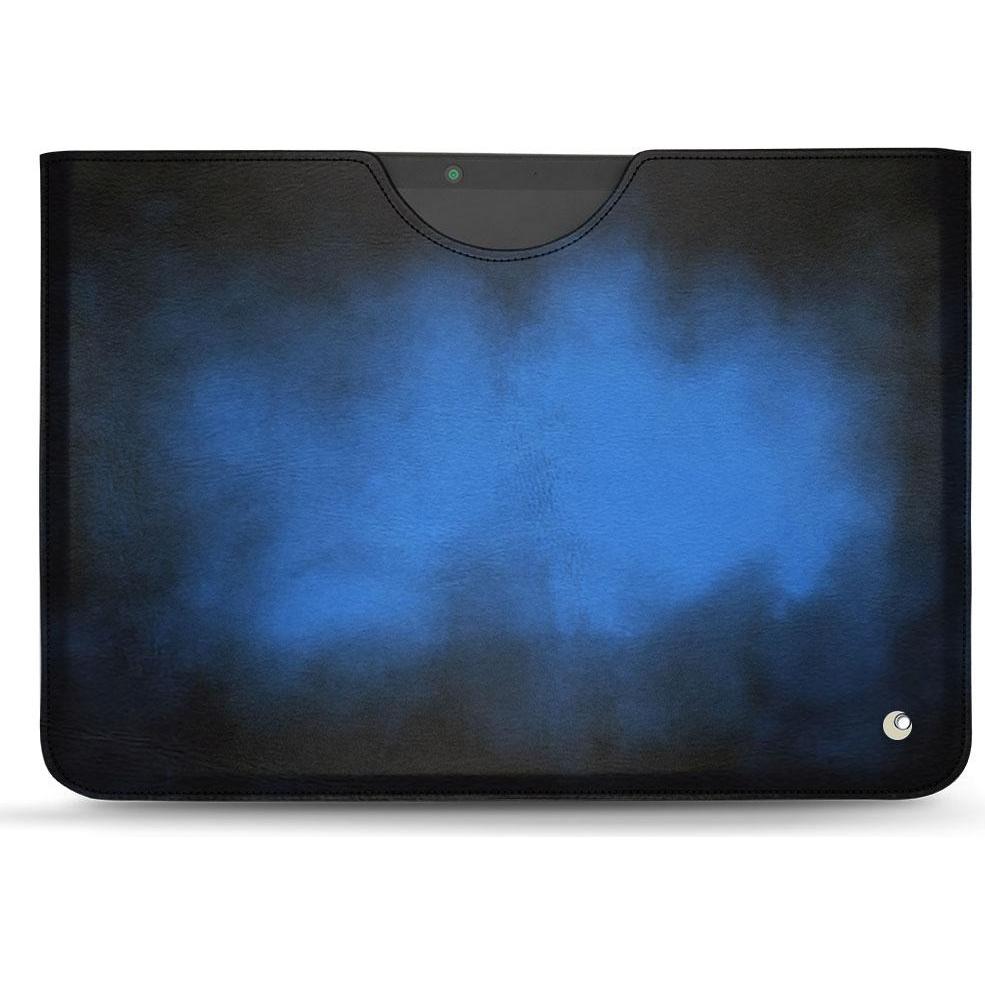 Noreve Lederschutzhülle (Microsoft Surface Pro X), Tablet Hülle, Blau