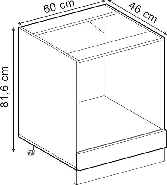 Actual product image Vicco Ofenschrank R-Line (60 x 46 x 81.5 cm)