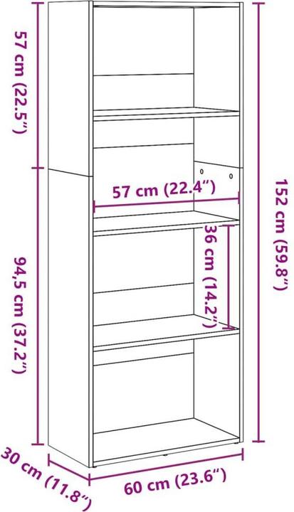 Immagine prodotto vidaXL Banning (30 x 30 x 152 cm)