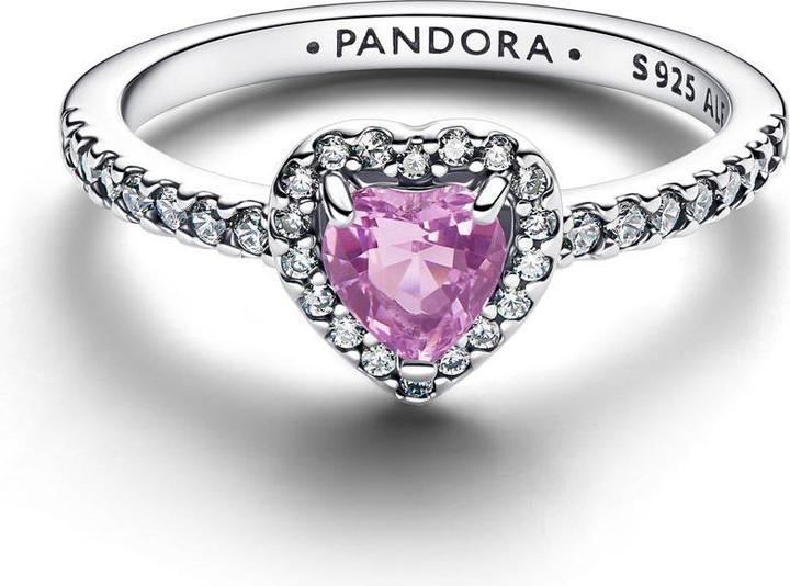 Produktbild Pandora Erhabenes Hellviolettes Herz Ring (58)
