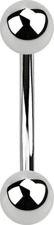 Immagine prodotto Star Piercing Banana d'argento con due palline (Acciaio chirurgico 316L, senza ottone)