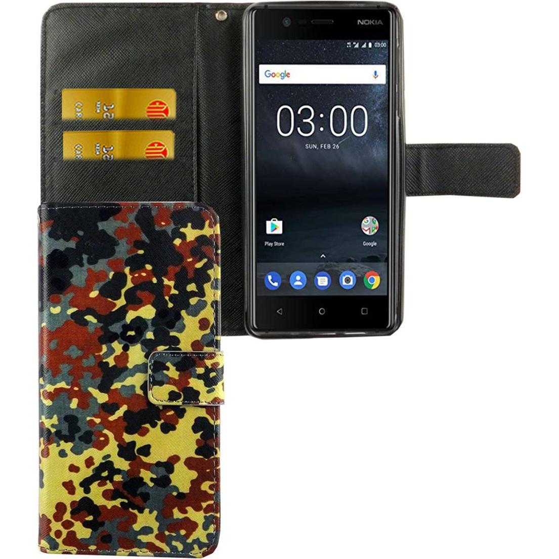 Thumbnail - König Design Hülle Handy Schutz für Nokia 3.1 Case Cover Tasche Wallet Etui Handyhülle Bumper (Nokia 3.1), Smartphone Hü...