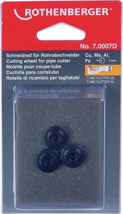 Produktbild Rothenberger Ersatzschneidrad Schneidrad-Ø 3 - 42 mm Schnitttiefe 2,5 mm (Schneiderad)