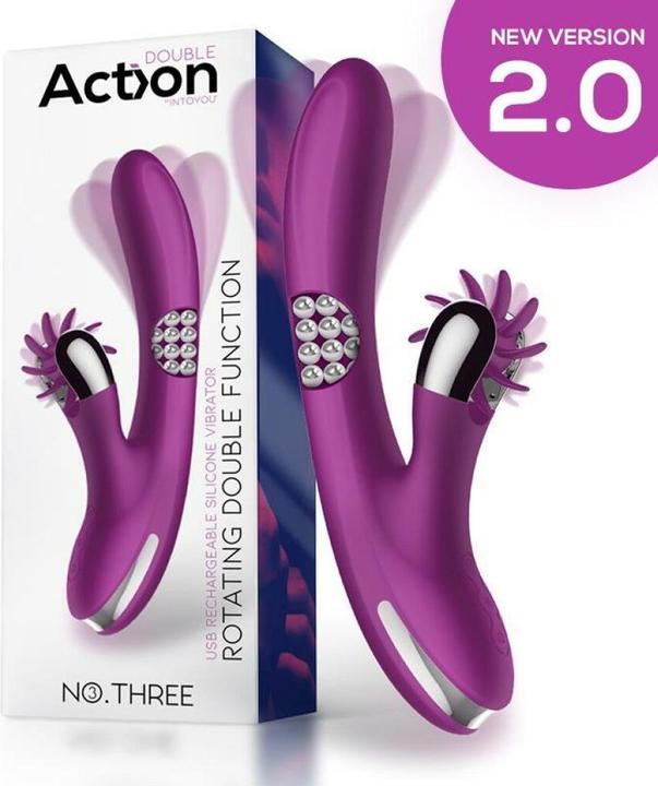 Actual product image Action No. Three rotator with rotating balls 360º and stimulation wheel 2.0 version