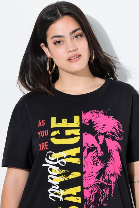 Produktbild Angel of Style T-Shirt, Boxy Fit, Statement/Tigerkopf Motiv (56)