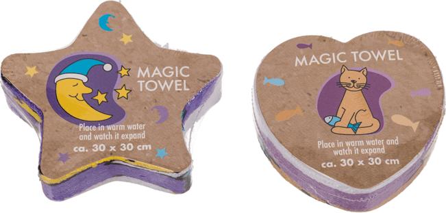Actual product image Out of the blue 2 pcs. Magic towel cat + moon (30 x 30 cm)