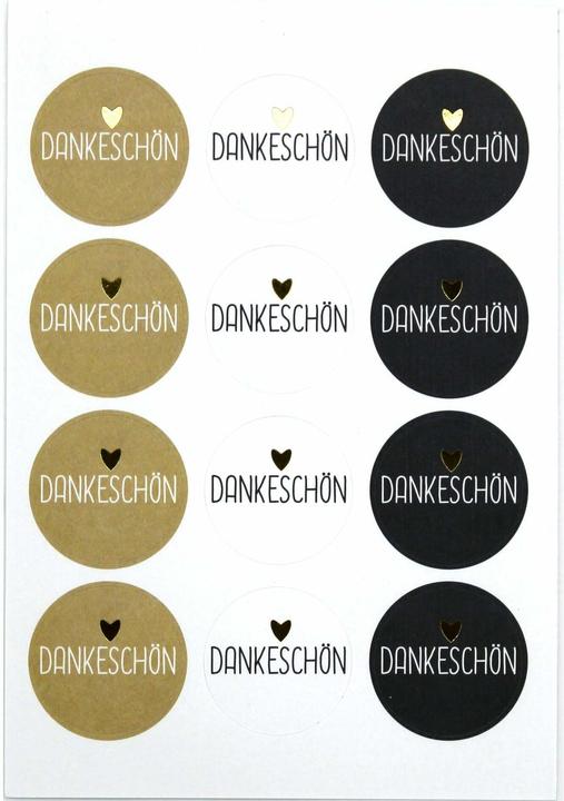 Artoz Motivsticker Dankeschön 6 Stück