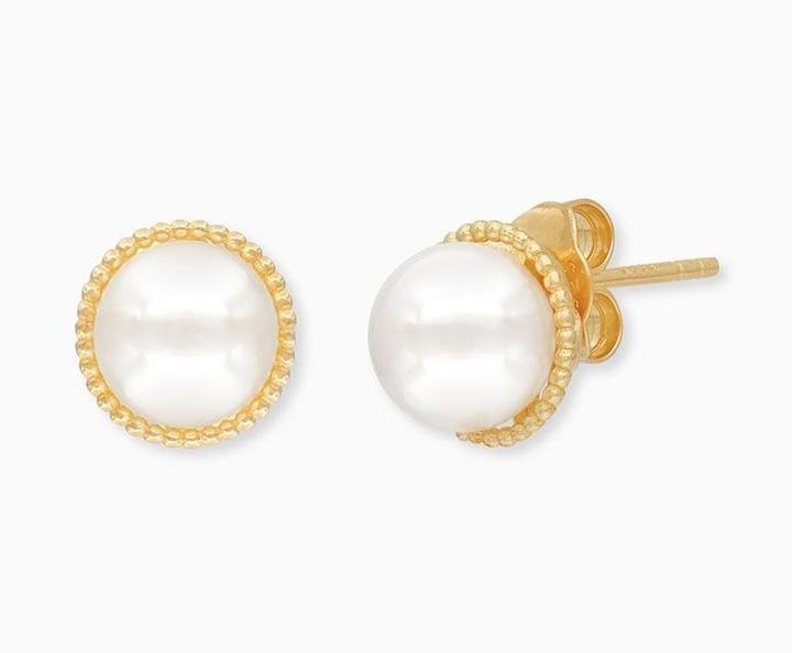 Immagine prodotto Engelsrufer Orecchini a perno Glory (Argento 925 placcato oro, Perle di conchiglia)