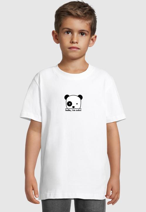 Produktbild Merchcode Kids Hello I'm Cute - Basic Tee - 184793 (122, 128)