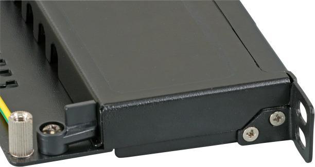 Actual product image EFB Elektronik EFB Mini Patch Panel STP 12xRJ45 Cat.6A,10" 0.5U,RAL9005 black