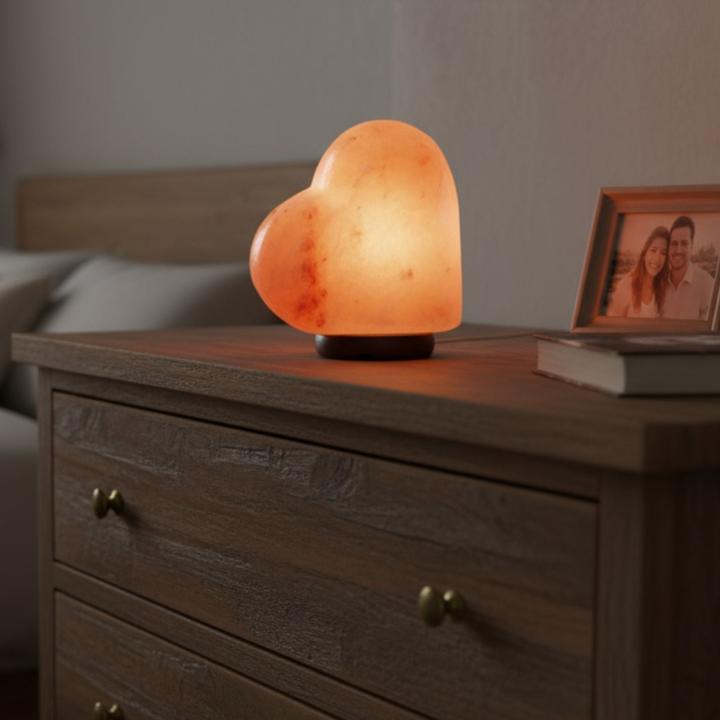 Produktbild Hermex Himalya-Salzlampe Salzkristalllampe Kristallsalzleuchte Dekotischlampe (E14)