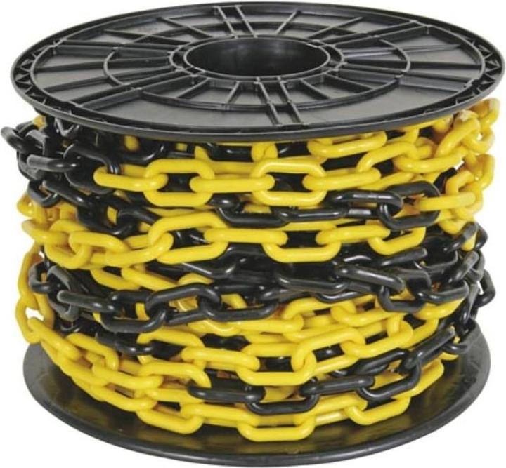 Velleman GELBE/SCHWARZE KETTE 8 mm AUF ROLLE - 25 m