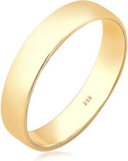 Produktbild Elli PREMIUM Ring Bandring Trauring Basic Hochzeit Paar 585 Gelbgold