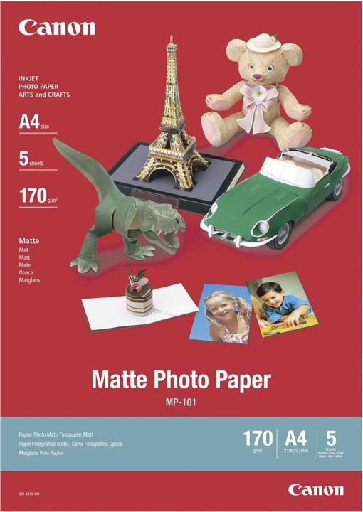 Canon MP-101, Mat Photo, 5 sheets (170 g/m², A4, 5 x)