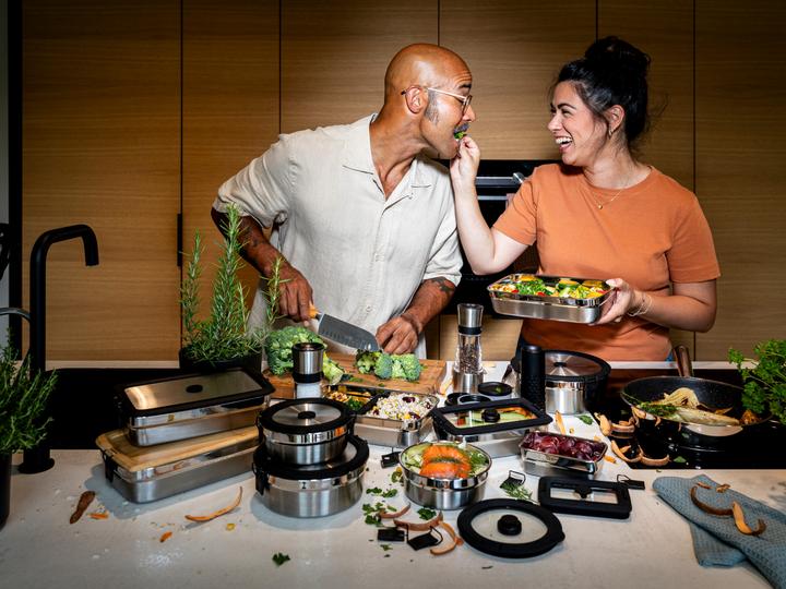 Immagine prodotto Rösle Snack-Behälter-Set Flexx 2Go eckig inox 0.25 l (0.25 l)