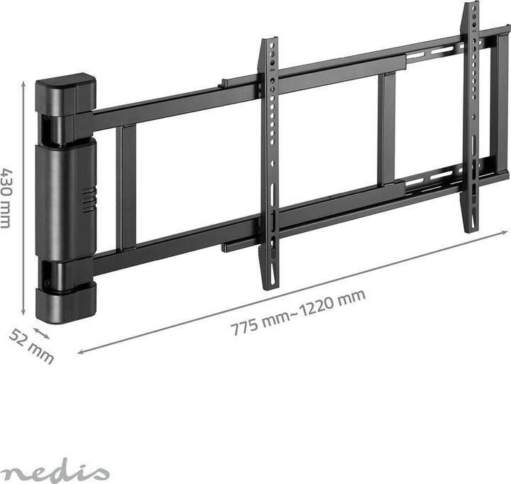 Immagine prodotto Nedis Supporto a parete per TV motorizzato - 32-75" - peso massimo dello schermo supportato: 50 kg - (Muro, 75", 50 kg)