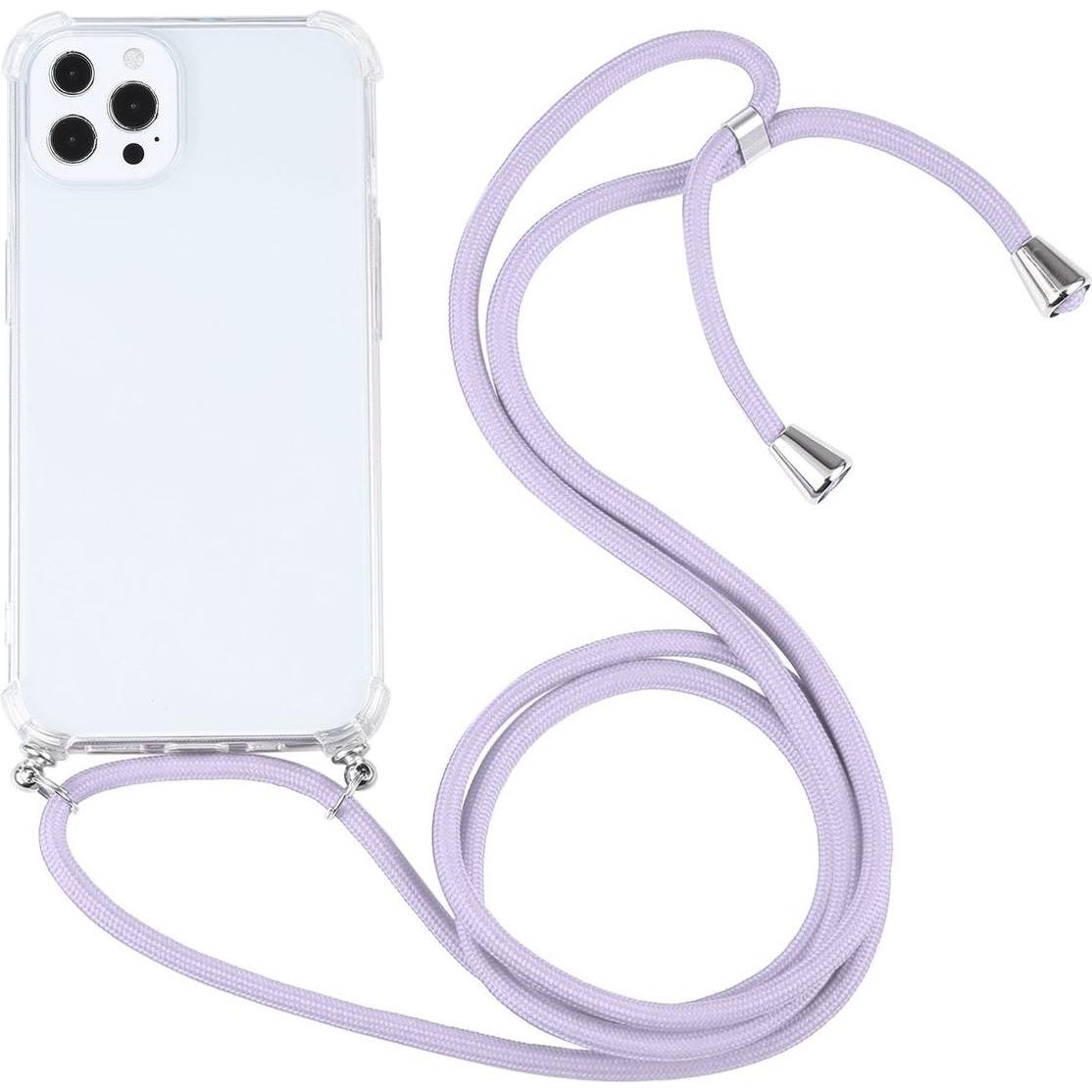 König Design Hülle Handy Schutz für Apple iPhone 13 Pro Max Case Cover Tasche Etuis Violett, Handykette, Violett