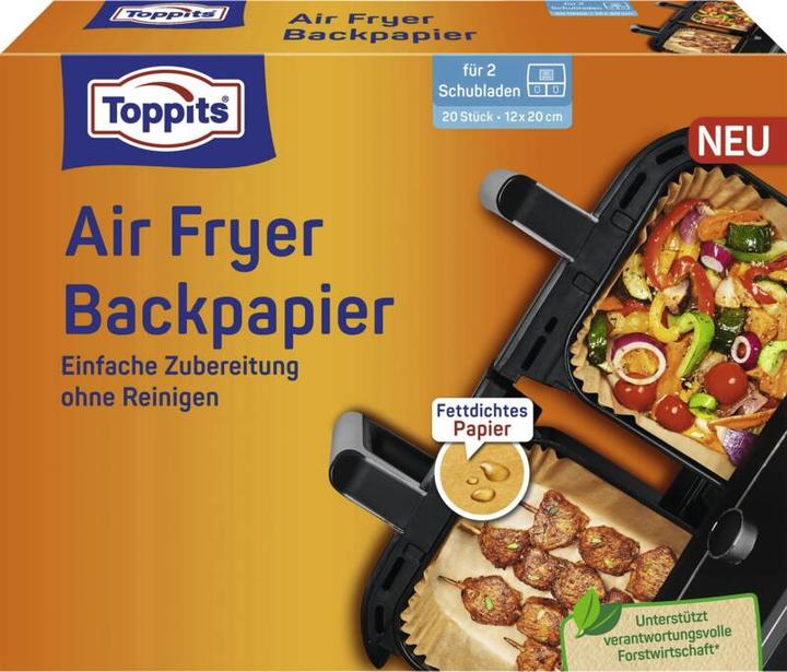 Image du produit Toppits Backpapier (12x20) für Airfryer