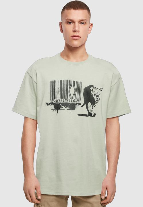 Produktbild Merchcode Brandalised - Barcode Leopard Heavy Oversize Tee - 189207 (L)