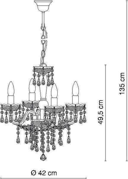 Produktbild Globo Luster Cuimbra (42 cm)