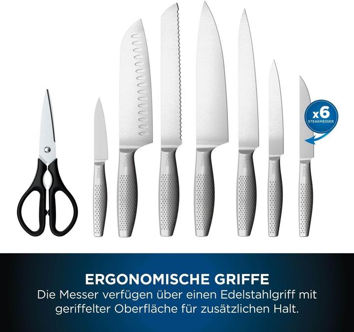 Actual product image Ninja Knife set steel wood stainless steel 14 pieces