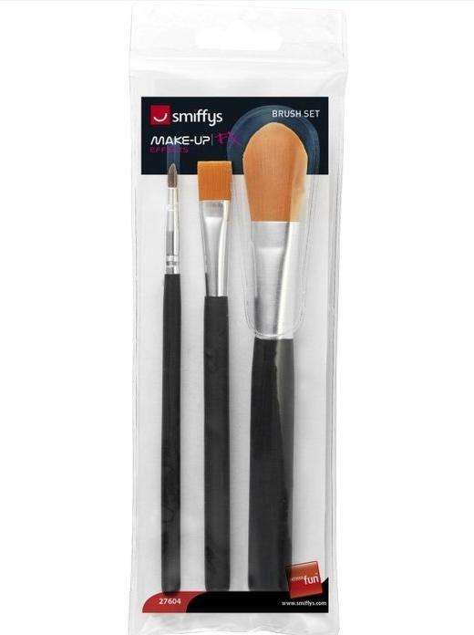 Actual product image Smiffys Set of 3 make up brushes