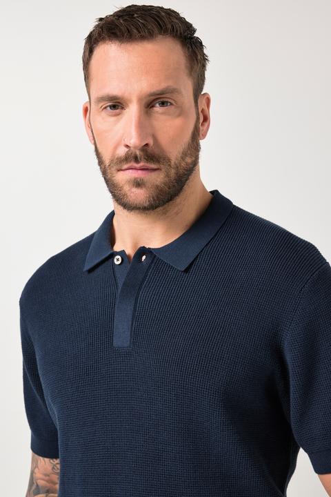 Produktbild JP1880 Strick-Poloshirt FLEXNAMIC®, Halbarm (8XL)